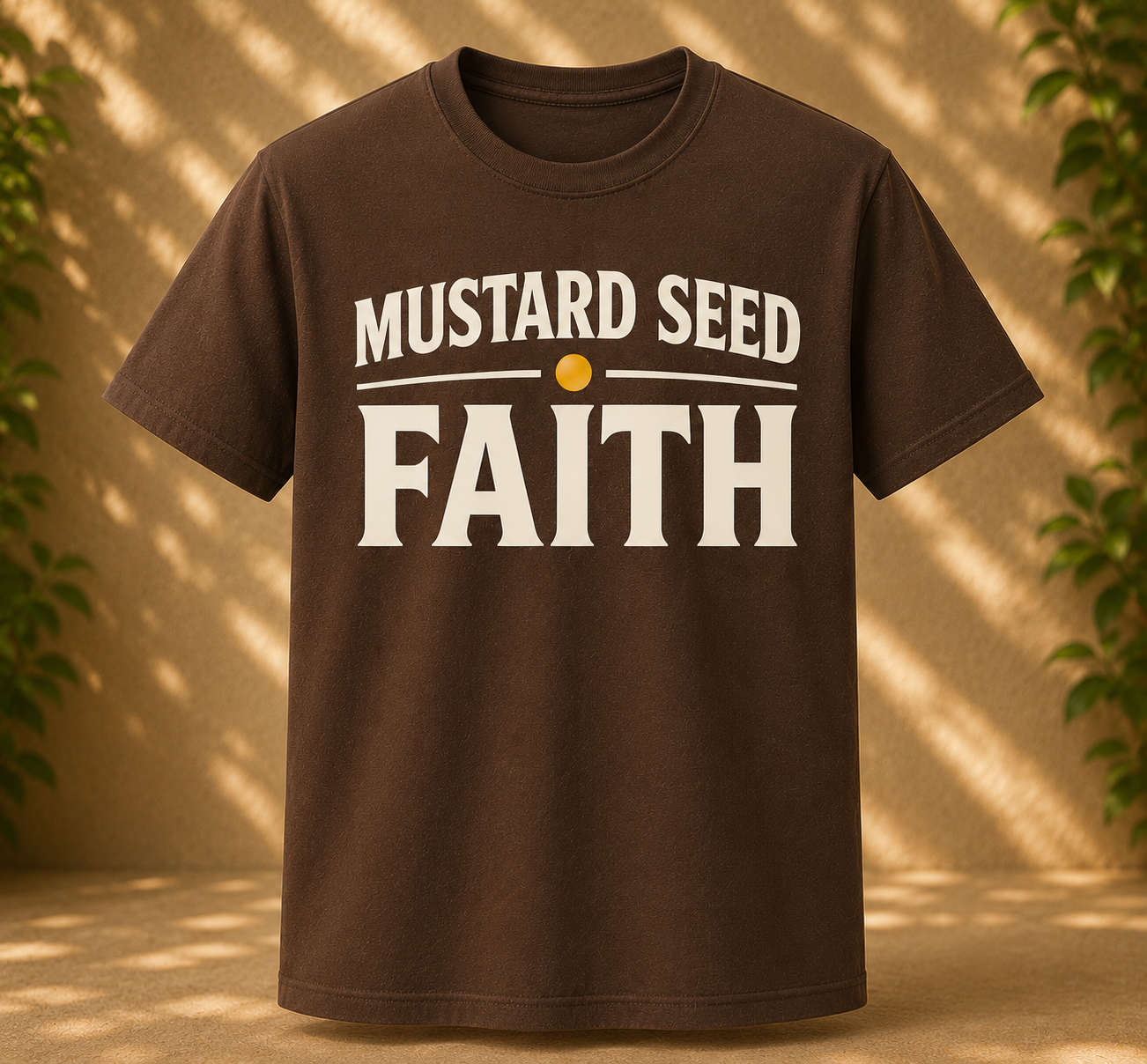 Mustard Seed Faith Co Logo Tee - Brown