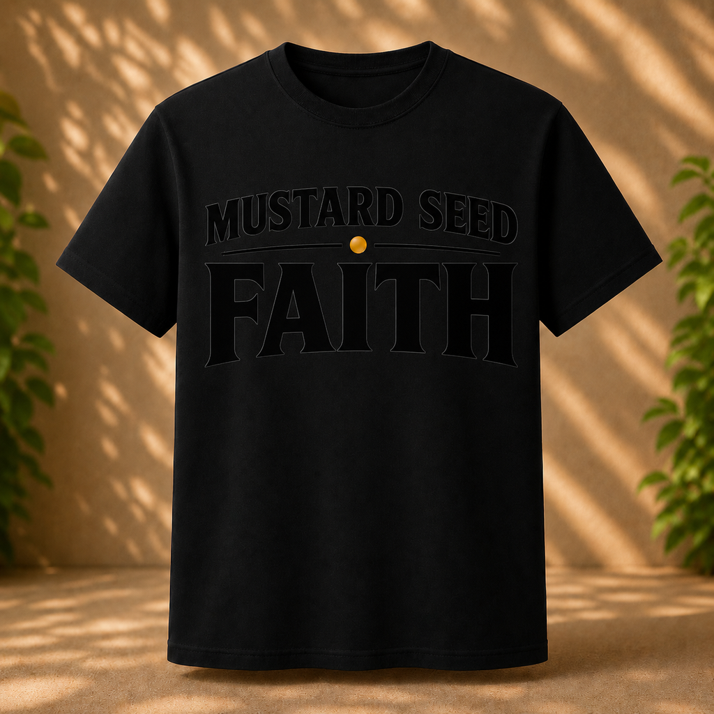 Mustard Seed Faith Co Tee - Double Black