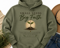 Small Seeds. Big Faith. Hoodie - Green/Black
