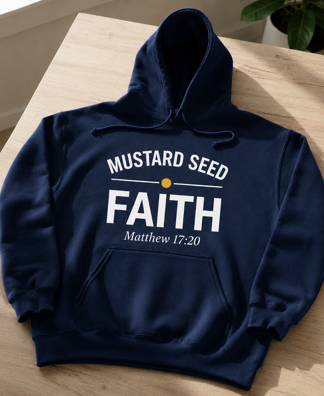 Mustard Seed Faith Hoodie - Navy